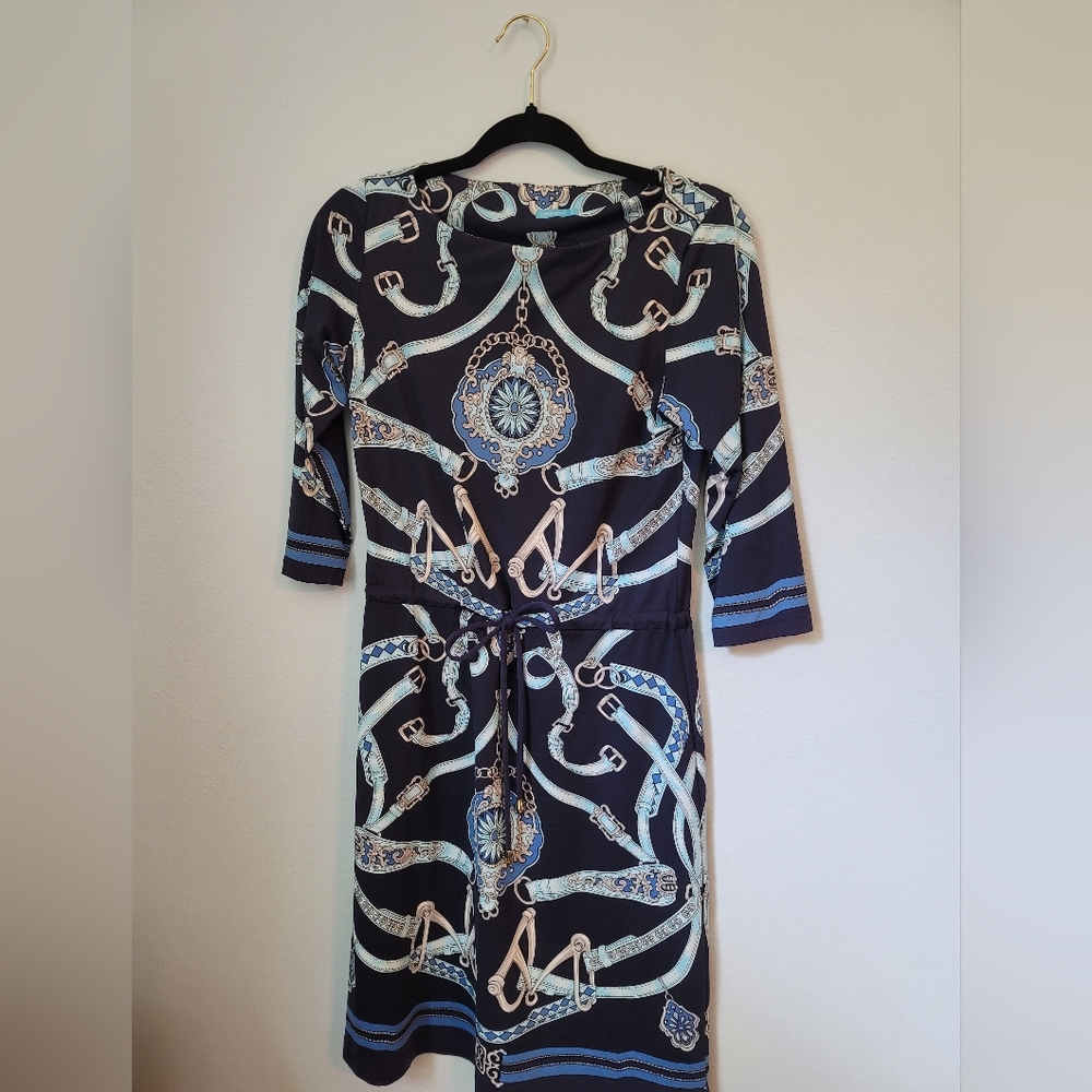 J. McLaughlin Dress Equestrian Pattern